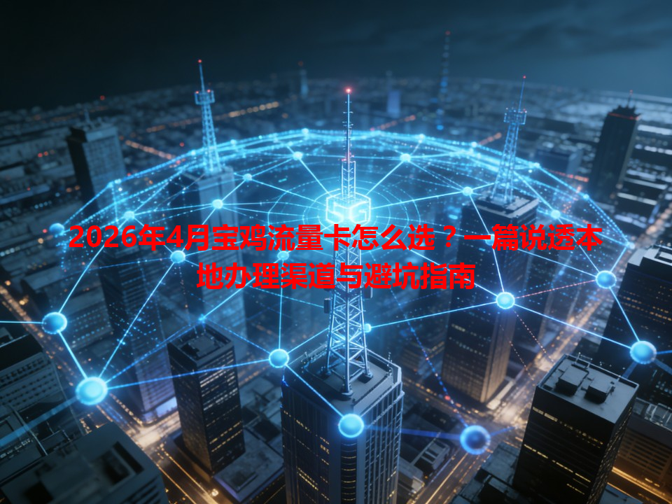 2026年4月宝鸡流量卡怎么选？一篇说透本地办理渠道与避坑指南
