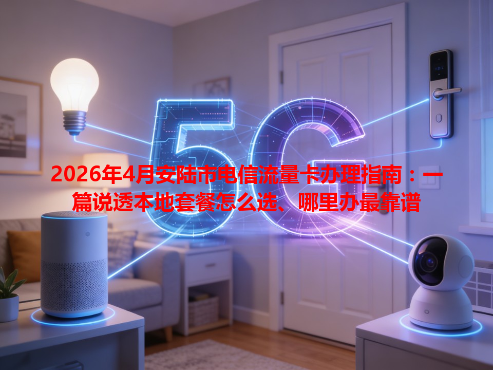 2026年4月安陆市电信流量卡办理指南：一篇说透本地套餐怎么选、哪里办最靠谱