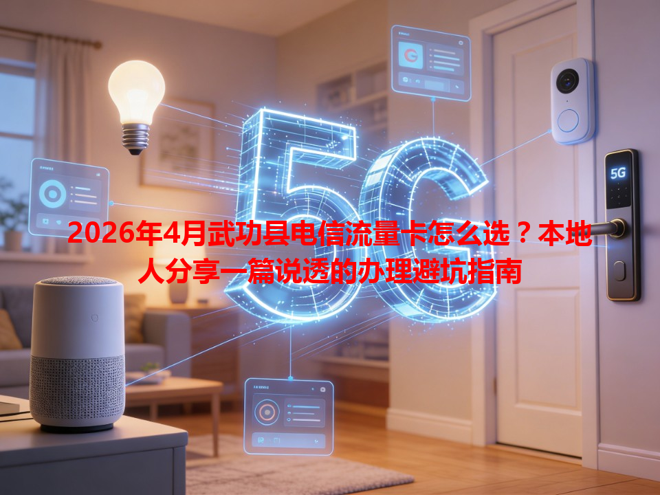 2026年4月武功县电信流量卡怎么选？本地人分享一篇说透的办理避坑指南