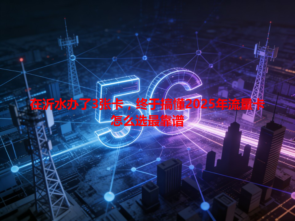 在沂水办了3张卡，终于搞懂2025年流量卡怎么选最靠谱