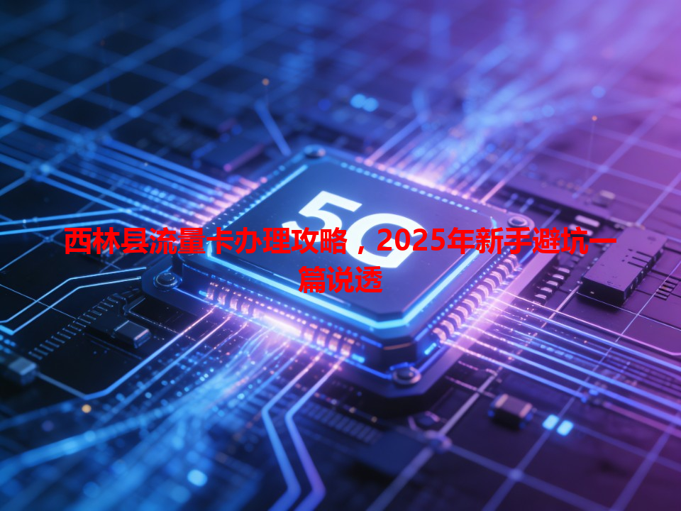 西林县流量卡办理攻略，2025年新手避坑一篇说透