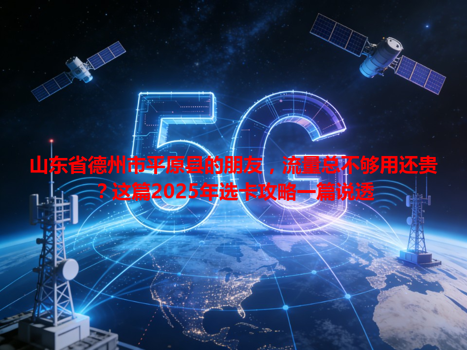 山东省德州市平原县的朋友，流量总不够用还贵？这篇2025年选卡攻略一篇说透