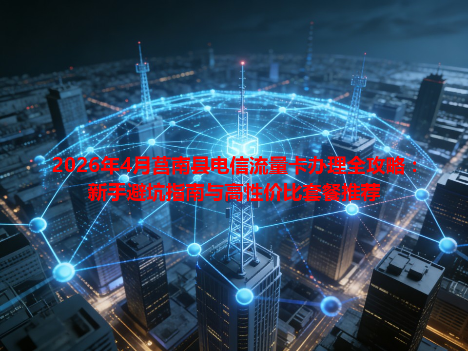 2026年4月莒南县电信流量卡办理全攻略：新手避坑指南与高性价比套餐推荐