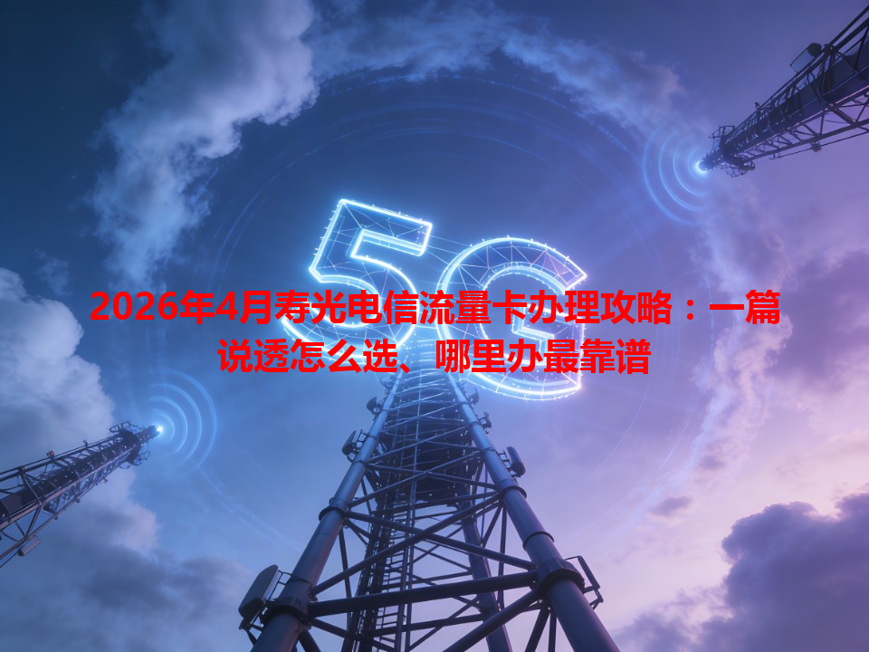 2026年4月寿光电信流量卡办理攻略：一篇说透怎么选、哪里办最靠谱