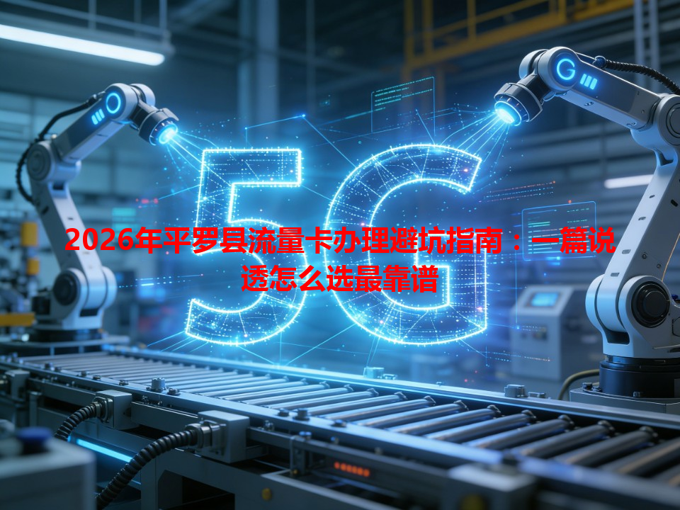 2026年平罗县流量卡办理避坑指南：一篇说透怎么选最靠谱