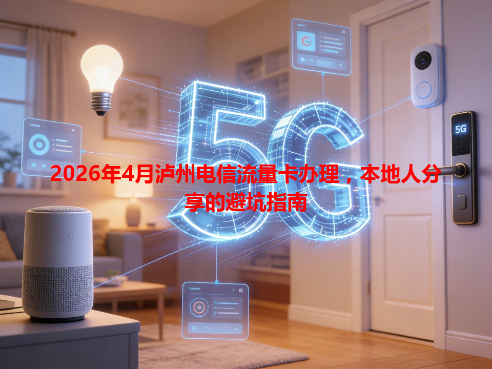 2026年4月泸州电信流量卡办理，本地人分享的避坑指南