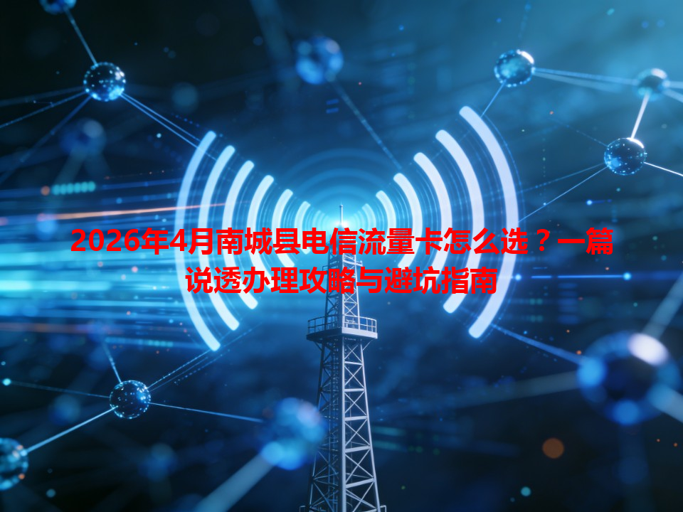 2026年4月南城县电信流量卡怎么选？一篇说透办理攻略与避坑指南