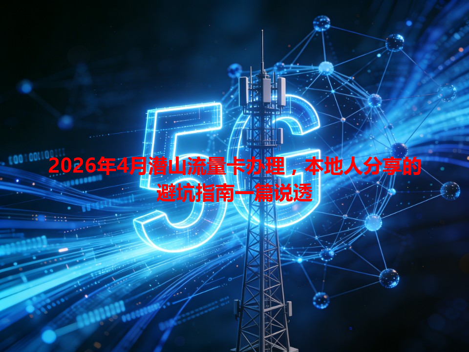 2026年4月潜山流量卡办理，本地人分享的避坑指南一篇说透
