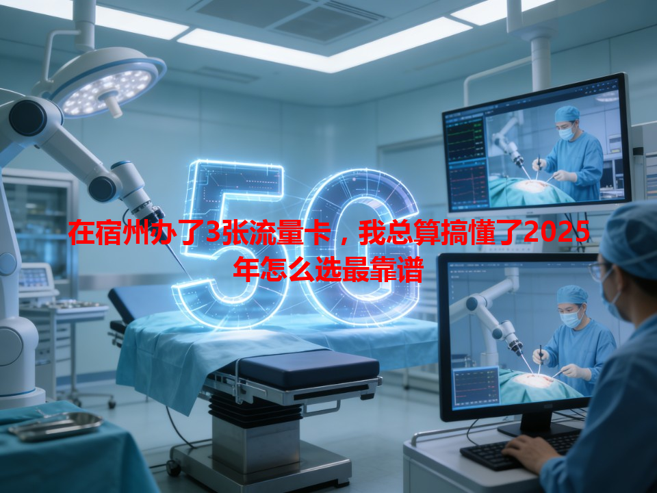 在宿州办了3张流量卡，我总算搞懂了2025年怎么选最靠谱