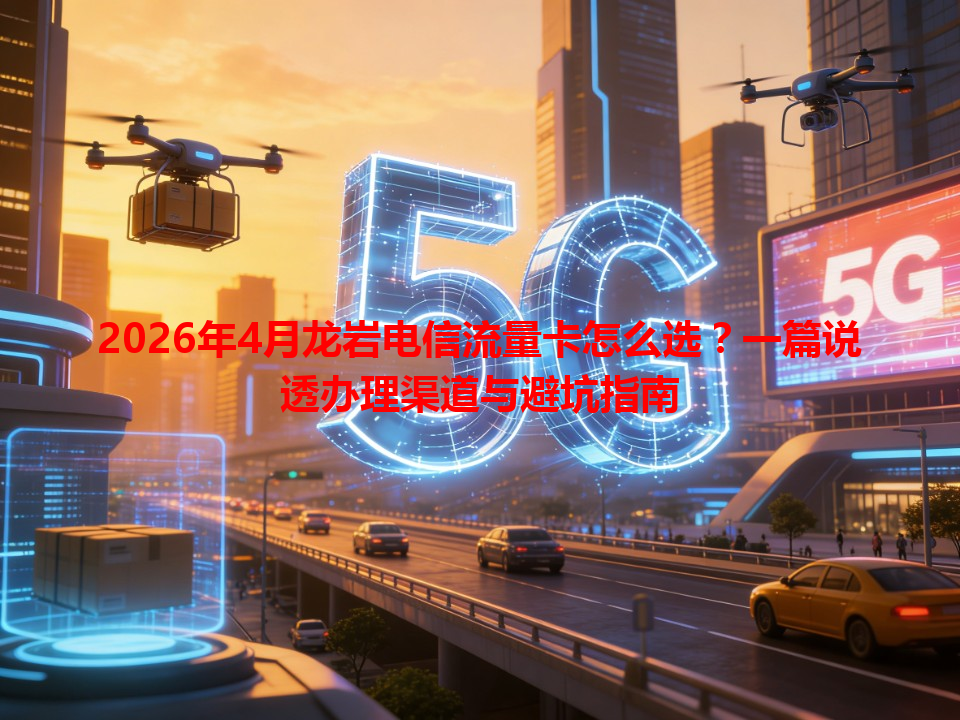 2026年4月龙岩电信流量卡怎么选？一篇说透办理渠道与避坑指南