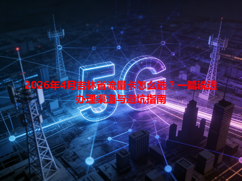 2026年4月吉林省流量卡怎么选？一篇说透办理渠道与避坑指南