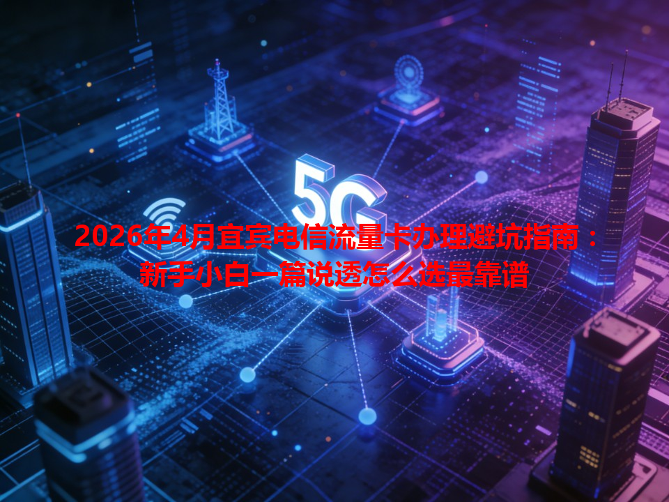2026年4月宜宾电信流量卡办理避坑指南：新手小白一篇说透怎么选最靠谱