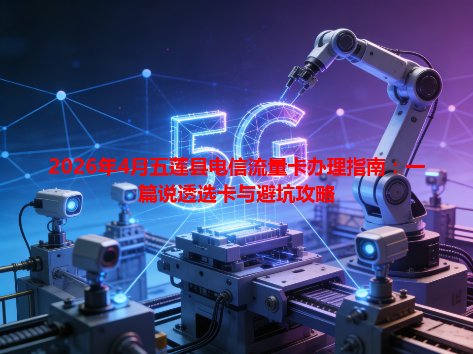 2026年4月五莲县电信流量卡办理指南：一篇说透选卡与避坑攻略