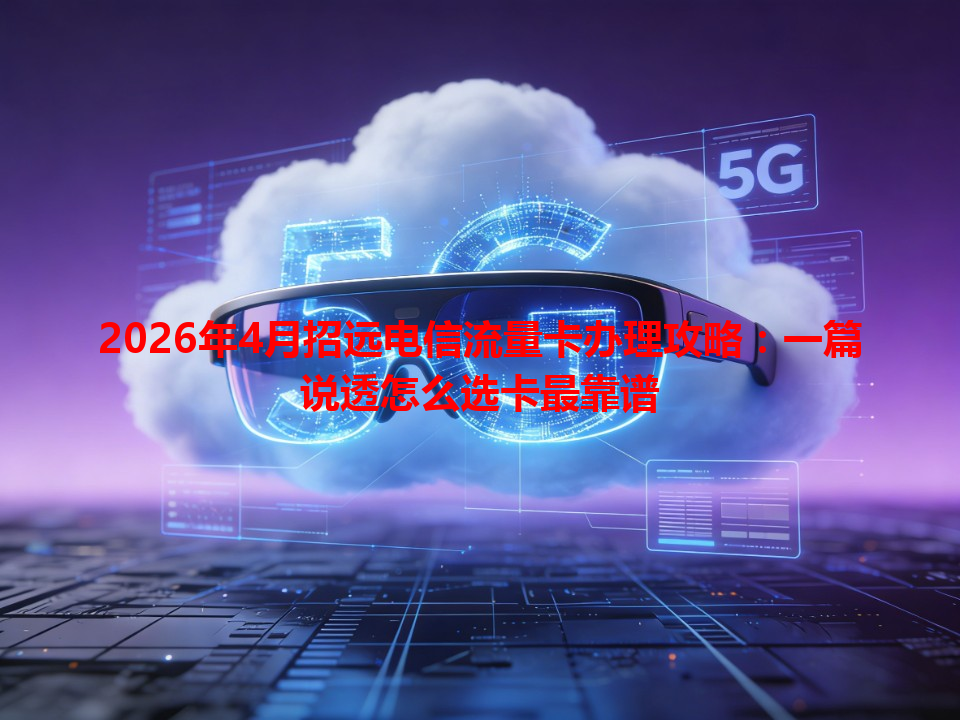 2026年4月招远电信流量卡办理攻略：一篇说透怎么选卡最靠谱