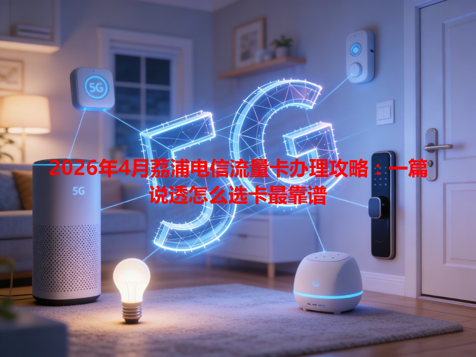 2026年4月荔浦电信流量卡办理攻略：一篇说透怎么选卡最靠谱