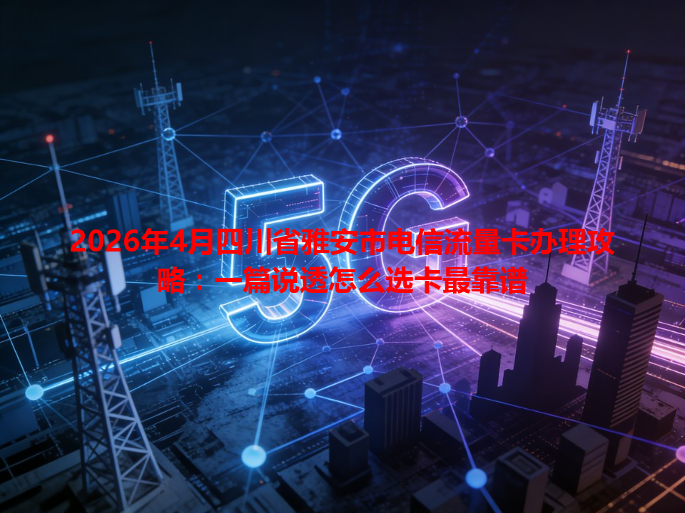 2026年4月四川省雅安市电信流量卡办理攻略：一篇说透怎么选卡最靠谱
