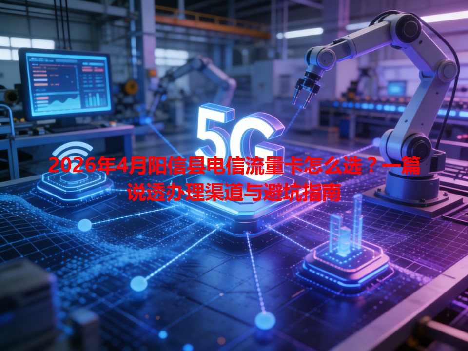 2026年4月阳信县电信流量卡怎么选？一篇说透办理渠道与避坑指南