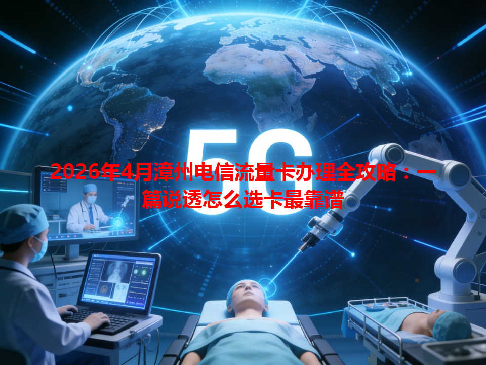 2026年4月漳州电信流量卡办理全攻略：一篇说透怎么选卡最靠谱