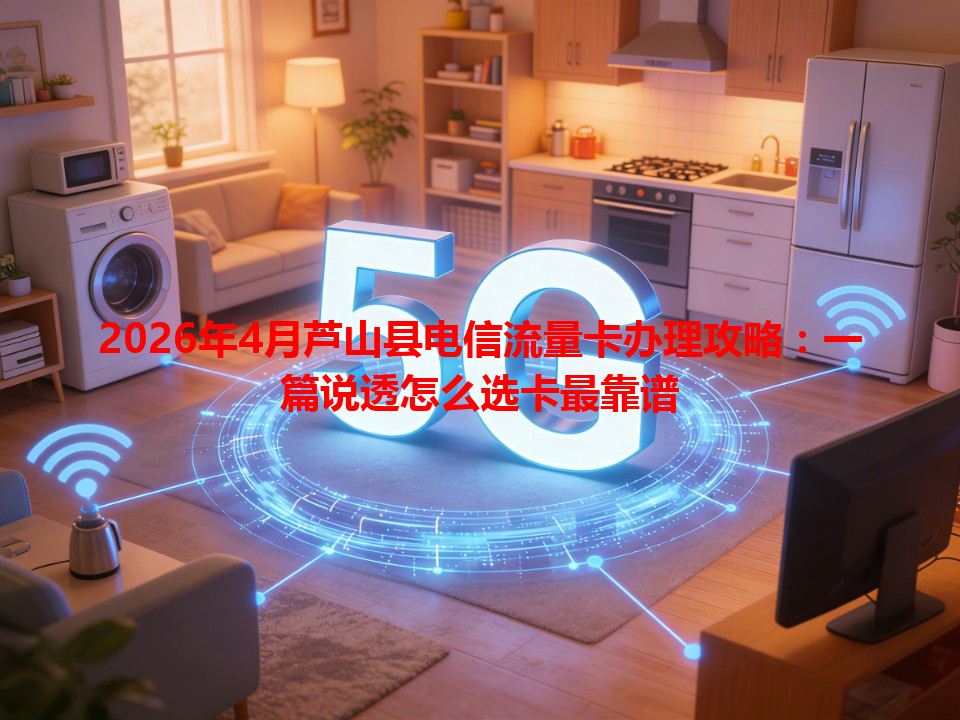 2026年4月芦山县电信流量卡办理攻略：一篇说透怎么选卡最靠谱