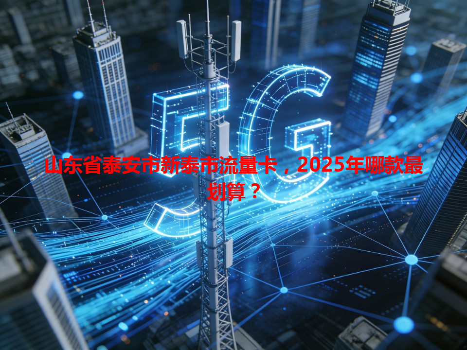 山东省泰安市新泰市流量卡，2025年哪款最划算？
