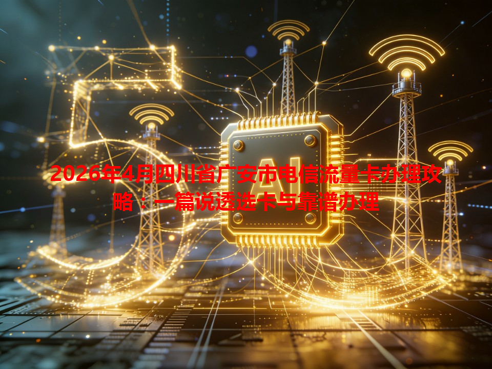 2026年4月四川省广安市电信流量卡办理攻略：一篇说透选卡与靠谱办理