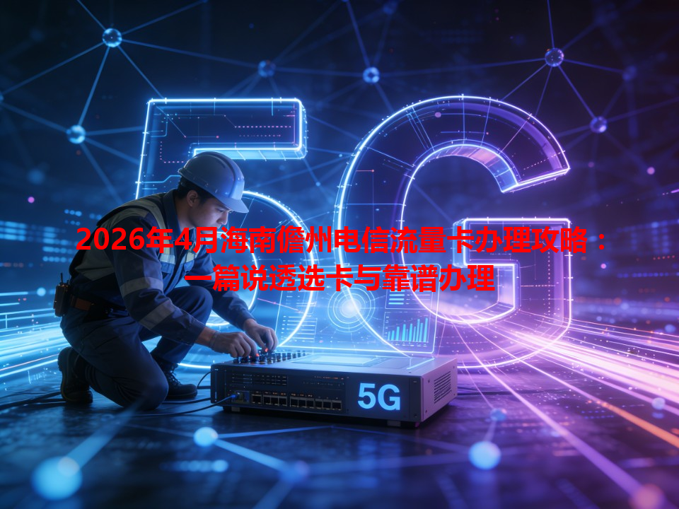 2026年4月海南儋州电信流量卡办理攻略：一篇说透选卡与靠谱办理