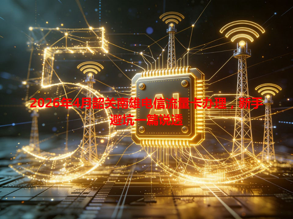 2026年4月韶关南雄电信流量卡办理，新手避坑一篇说透