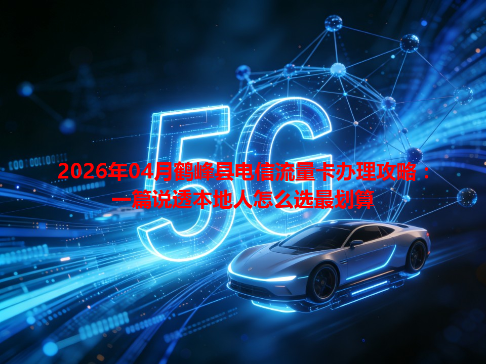 2026年04月鹤峰县电信流量卡办理攻略：一篇说透本地人怎么选最划算