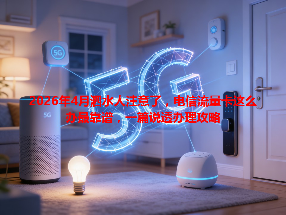 2026年4月泗水人注意了，电信流量卡这么办最靠谱，一篇说透办理攻略