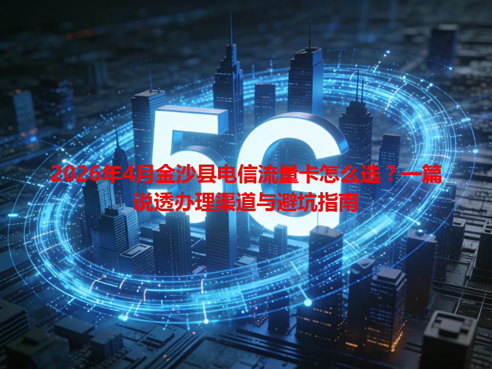 2026年4月金沙县电信流量卡怎么选？一篇说透办理渠道与避坑指南
