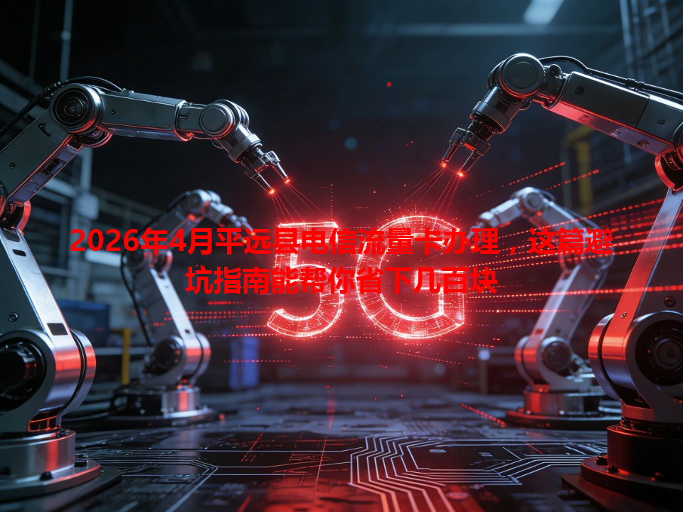 2026年4月平远县电信流量卡办理，这篇避坑指南能帮你省下几百块