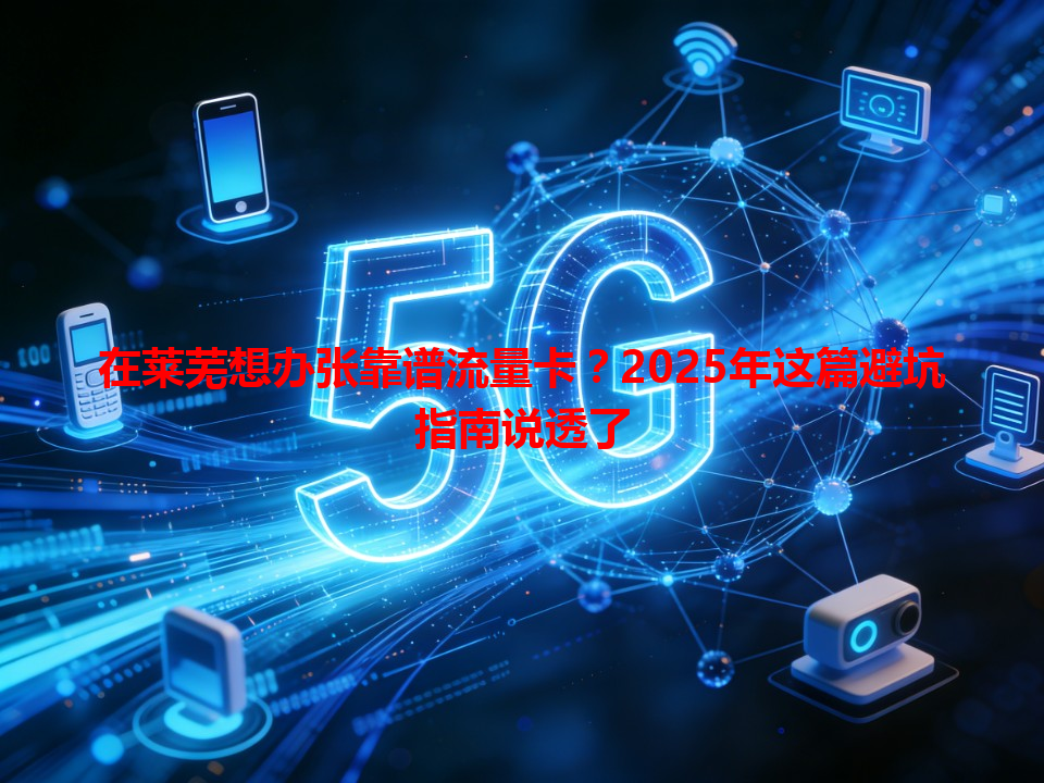 在莱芜想办张靠谱流量卡？2025年这篇避坑指南说透了
