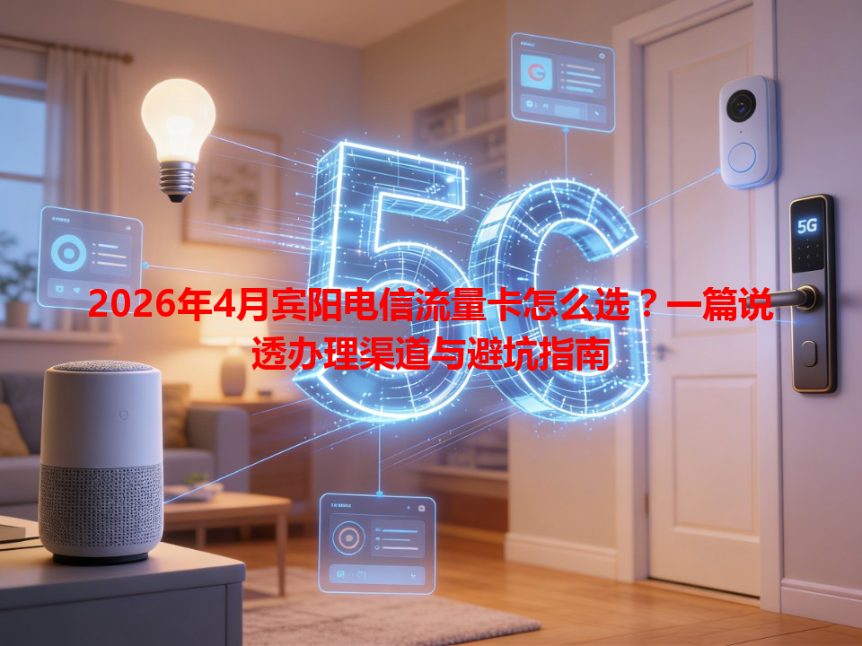 2026年4月宾阳电信流量卡怎么选？一篇说透办理渠道与避坑指南