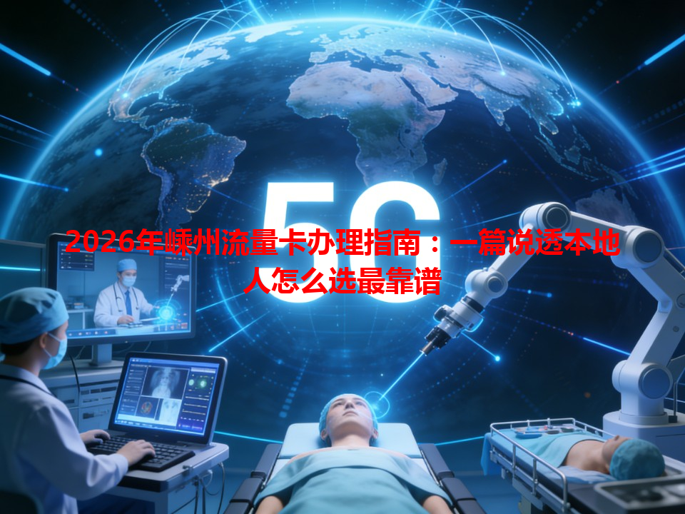 2026年嵊州流量卡办理指南：一篇说透本地人怎么选最靠谱