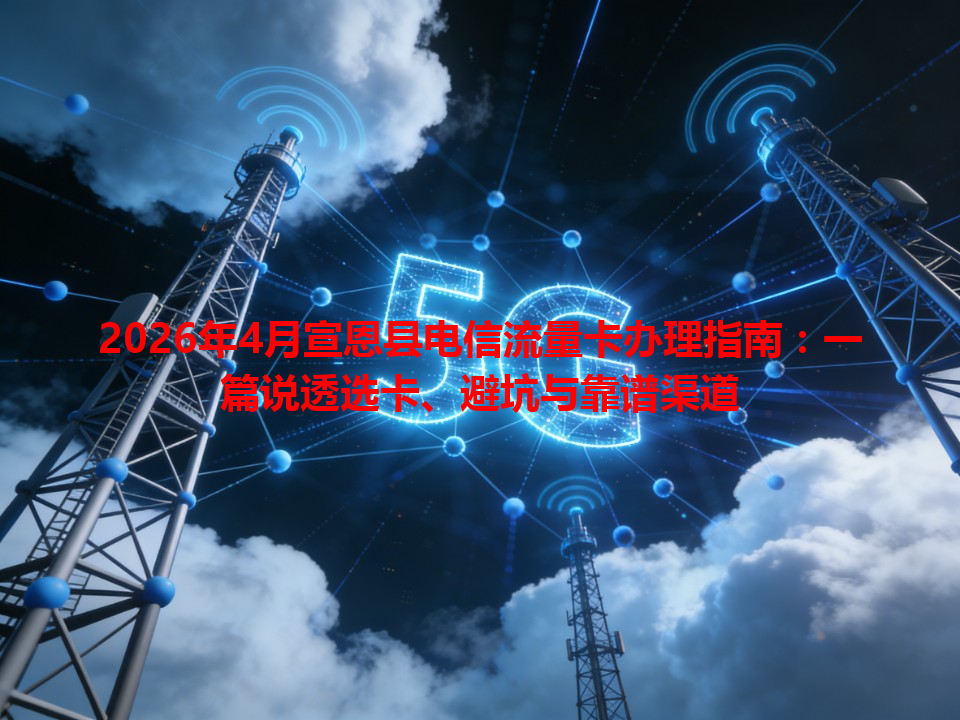 2026年4月宣恩县电信流量卡办理指南:一篇说透选卡、避坑与靠谱渠道