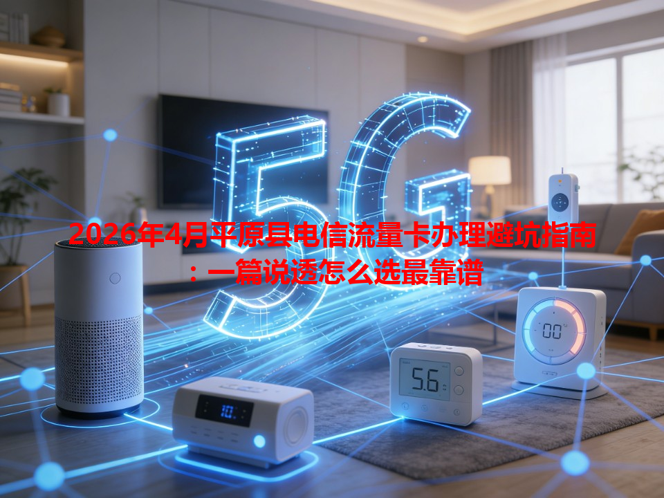 2026年4月平原县电信流量卡办理避坑指南：一篇说透怎么选最靠谱