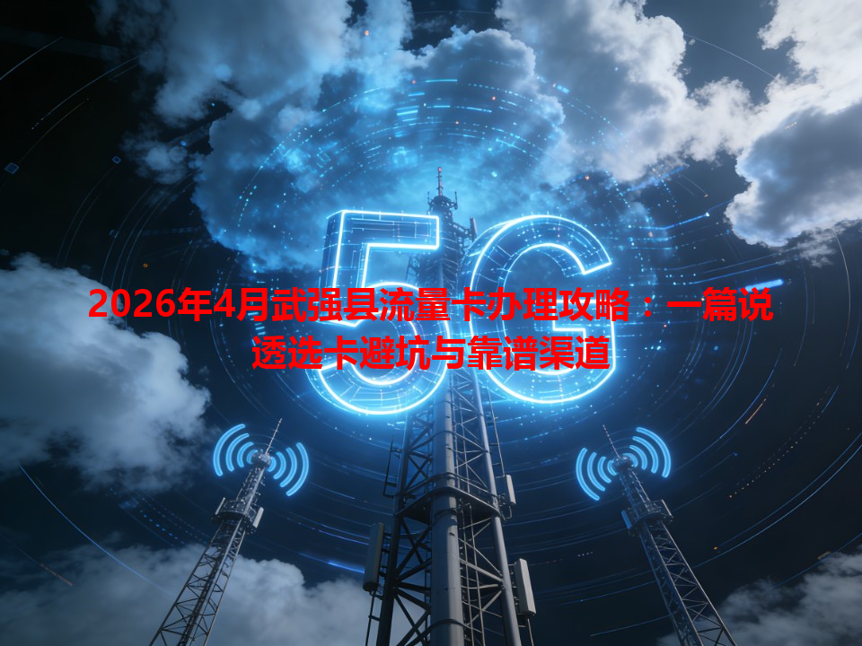 2026年4月武强县流量卡办理攻略：一篇说透选卡避坑与靠谱渠道