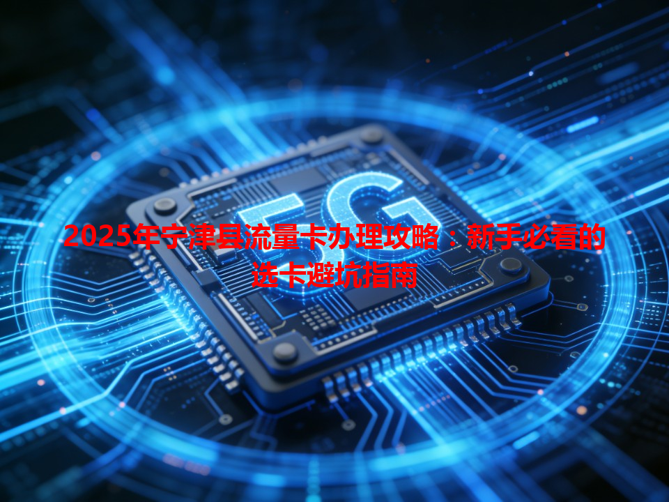 2025年宁津县流量卡办理攻略：新手必看的选卡避坑指南