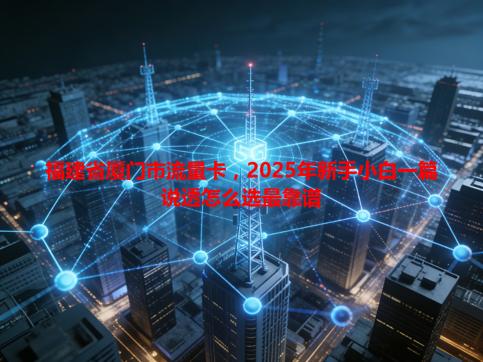 福建省厦门市流量卡，2025年新手小白一篇说透怎么选最靠谱
