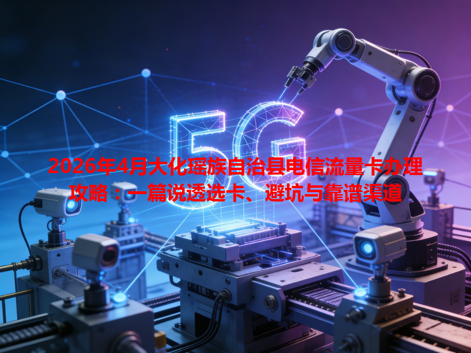 2026年4月大化瑶族自治县电信流量卡办理攻略：一篇说透选卡、避坑与靠谱渠道