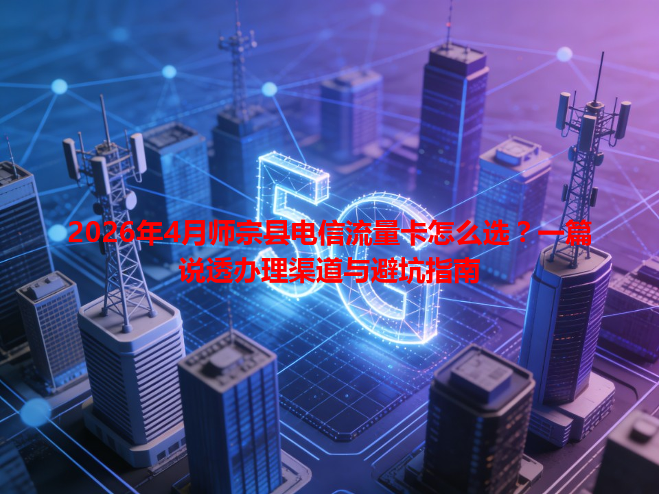 2026年4月师宗县电信流量卡怎么选？一篇说透办理渠道与避坑指南