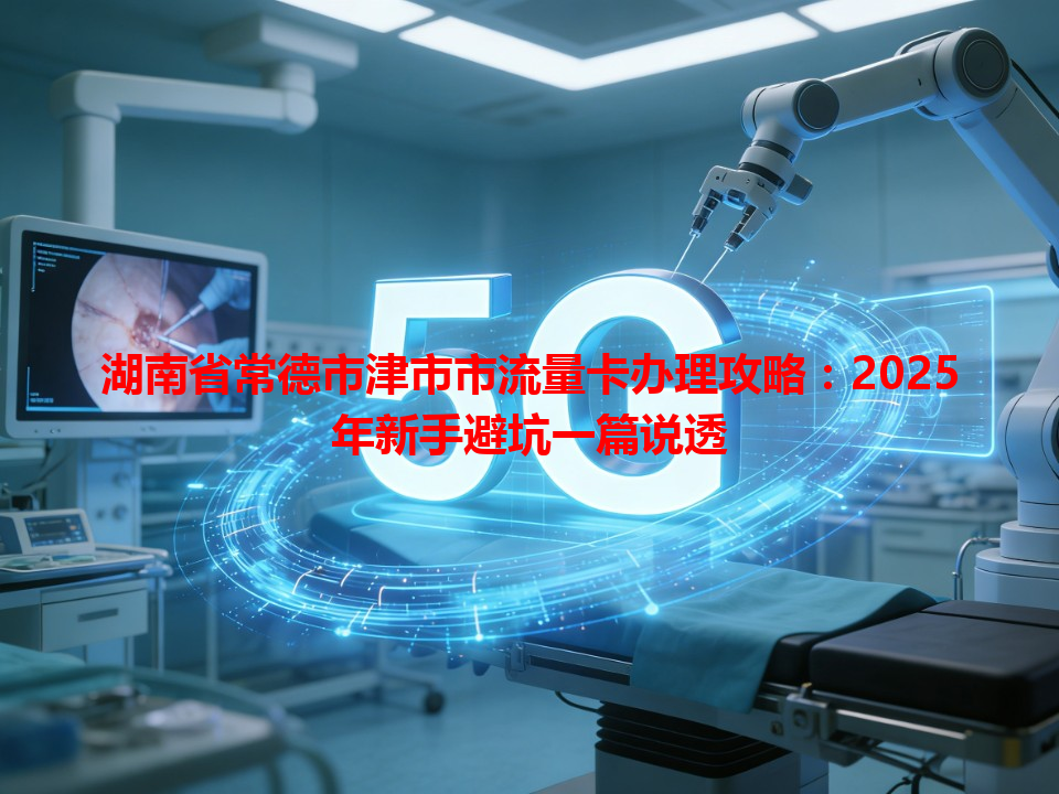 湖南省常德市津市市流量卡办理攻略:2025年新手避坑一篇说透