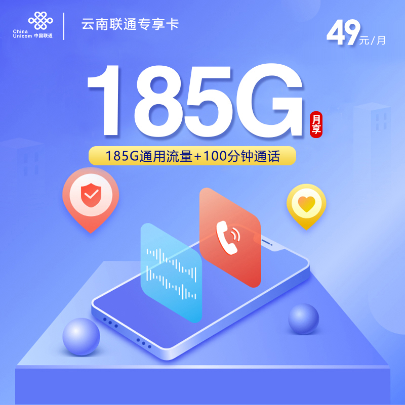 联通云南专属卡④-套餐资料+办理方式
