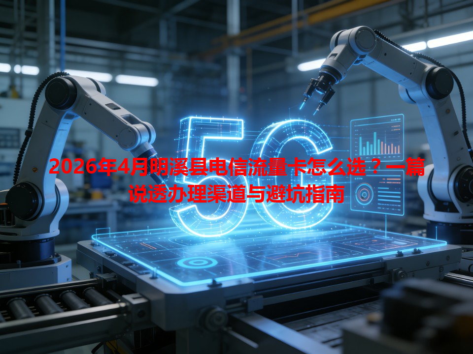 2026年4月明溪县电信流量卡怎么选？一篇说透办理渠道与避坑指南