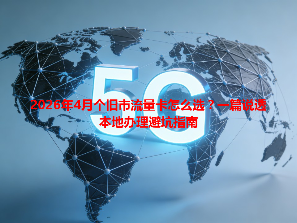 2026年4月个旧市流量卡怎么选？一篇说透本地办理避坑指南