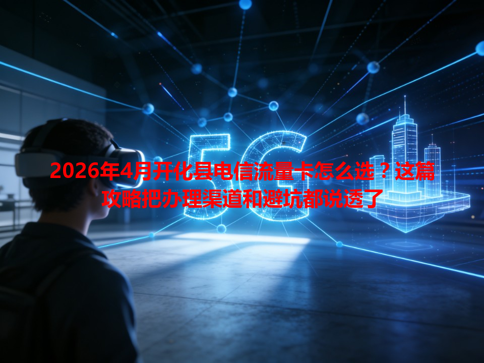 2026年4月开化县电信流量卡怎么选？这篇攻略把办理渠道和避坑都说透了