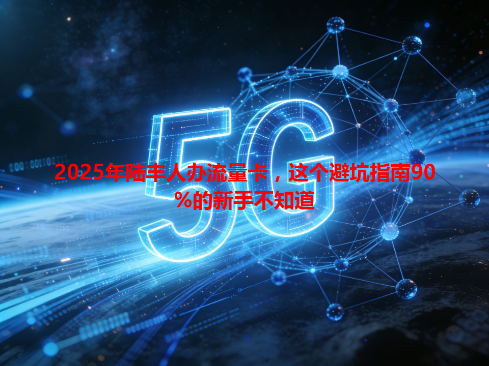 2025年陆丰人办流量卡，这个避坑指南90%的新手不知道