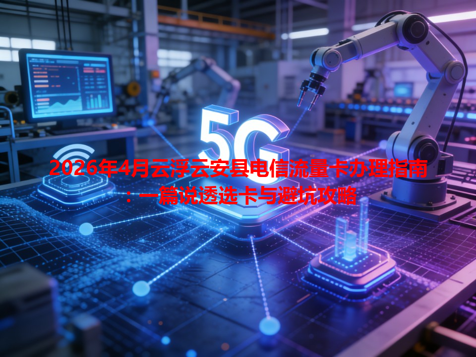 2026年4月云浮云安县电信流量卡办理指南：一篇说透选卡与避坑攻略