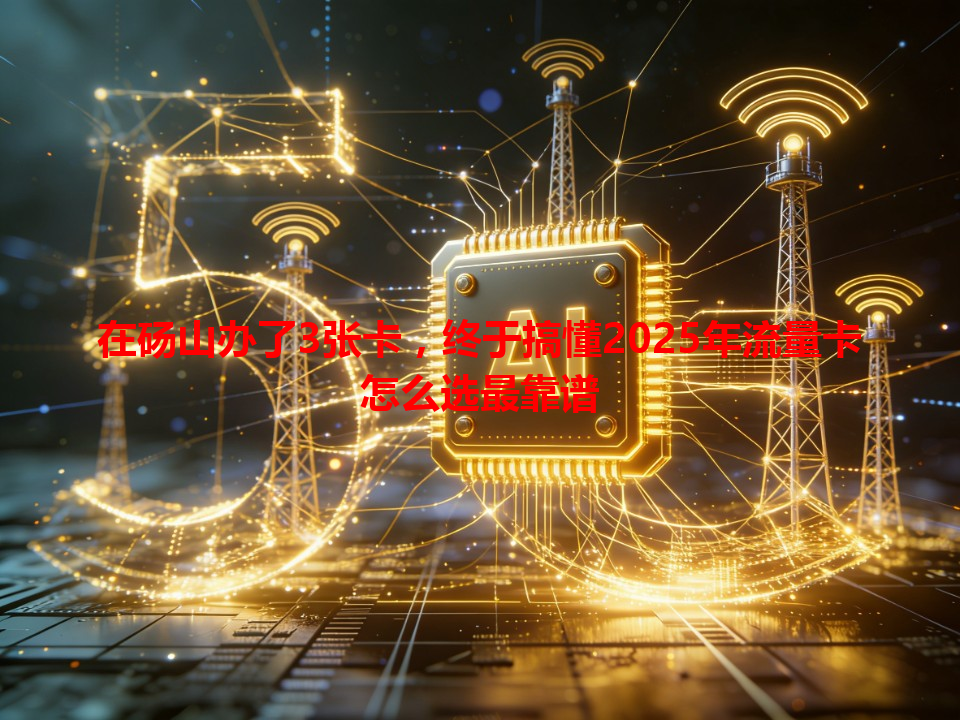 在砀山办了3张卡，终于搞懂2025年流量卡怎么选最靠谱