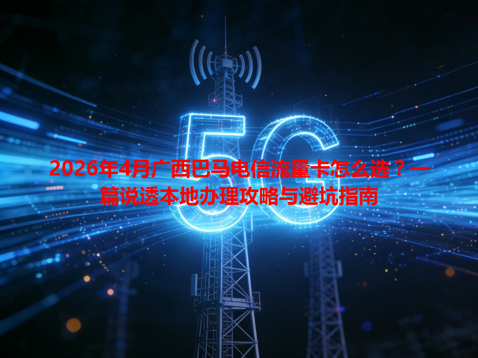 2026年4月广西巴马电信流量卡怎么选？一篇说透本地办理攻略与避坑指南